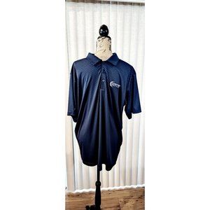 Antigua Navy Golf Shirt Men's XL Polo with Premier Golf Club Logo